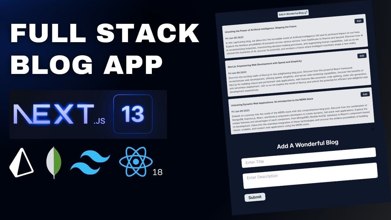 Full Stack Blog App